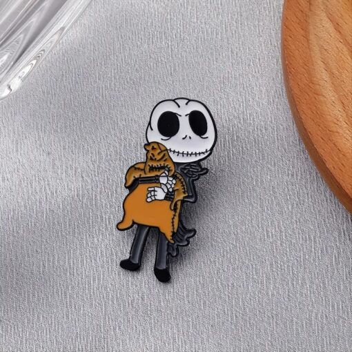 Pin - Kiddo Jack With Oogie Doll - Orange