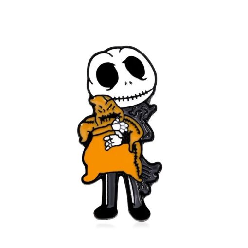 Pin - Kiddo Jack With Oogie Doll - Orange