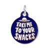 Bad Tags - Take Me to Your Snacks - UFO Dog Tag Collar Charm