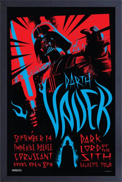 Vader Rock Poster Framed Print