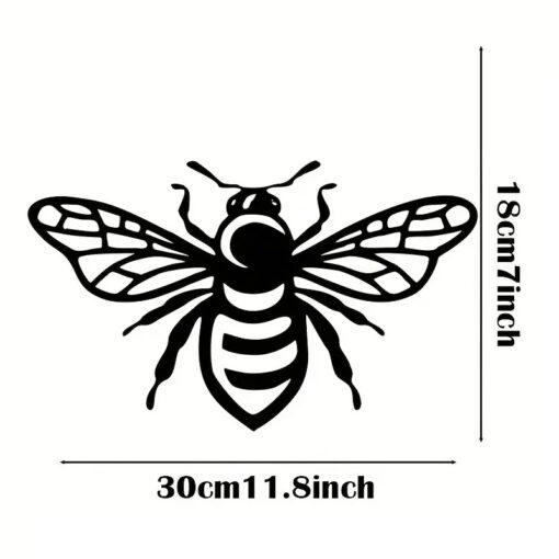 Black Metal Decor - Bee