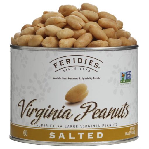 Salted Super Extra Large Virginia Peanuts by Feridies (18oz)