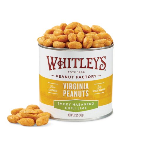 Smoky Habanero Chili Lime Virginia Peanuts by Whitley's (12oz)