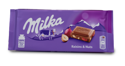 Raisins & Nuts Milk Chocolate by Milka