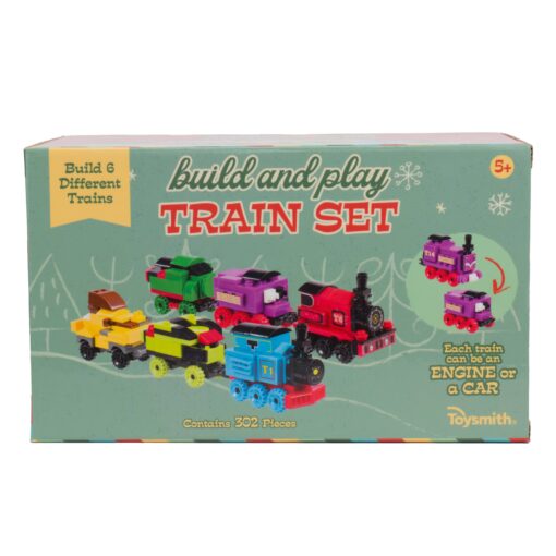 Build & Play Train Set (302 Pieces)