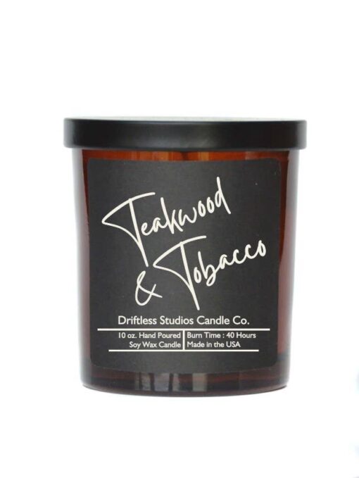 Teakwood & Tobacco Soy Candles (10oz)