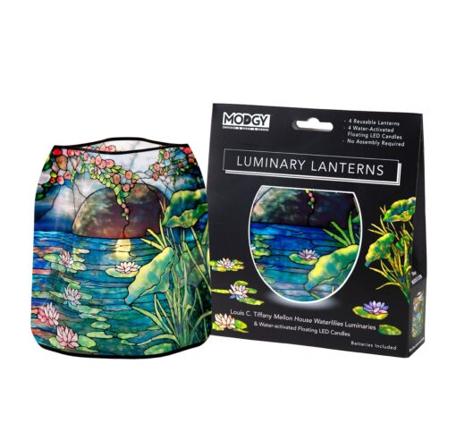 Louis C. Tiffany Mellon House Waterlilies Luminary Lantern