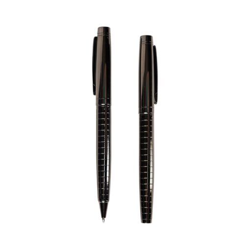 Ball Point Pen Set (Silver & Black)