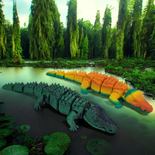 Ancient Alligator 3D Pet Critter