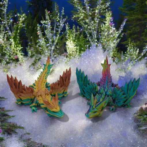 Crystalwing Dragon 3D Pet Critter