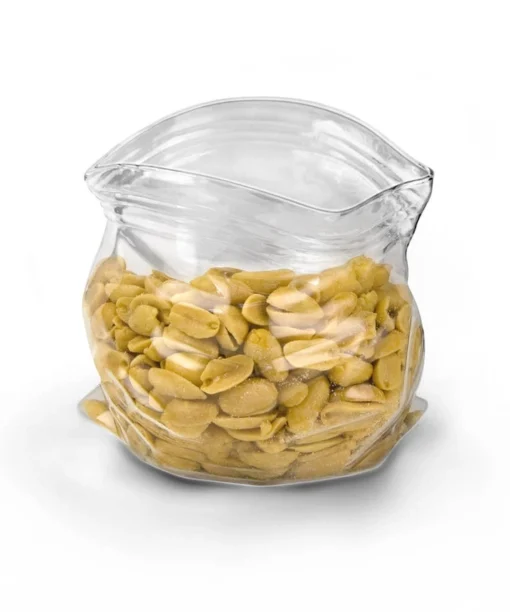 Unzipped Glass Container Jar