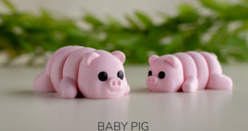 Baby Pig 3D Pet Critter