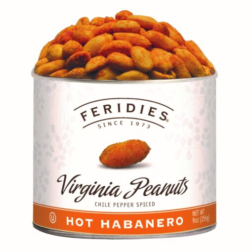 Hot Habanero Virginia Peanuts by Feridies (9oz)