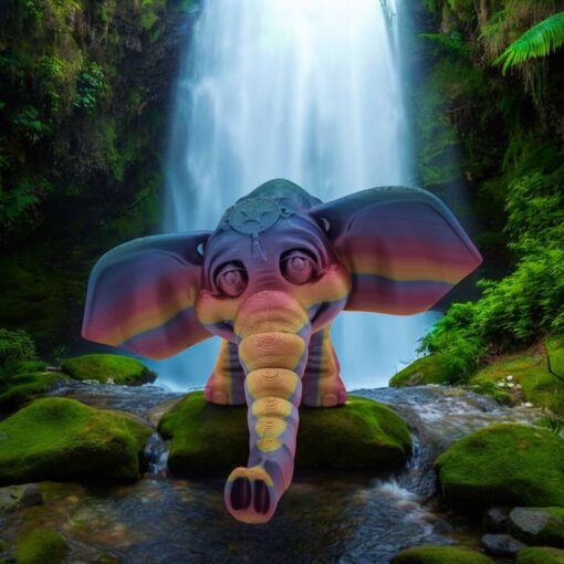 Carnival Elephant 3D Pet Critter