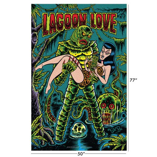 Lagoon Love 50"x77" Plush Throw Blanket by Sol Rac