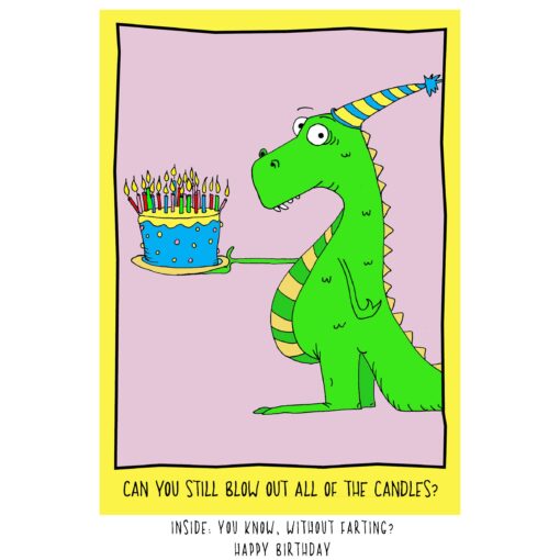 Blow Out Candles Funny Birthday Card