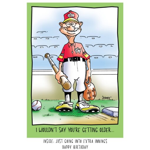 Extra Innings Humorous Birthday Card