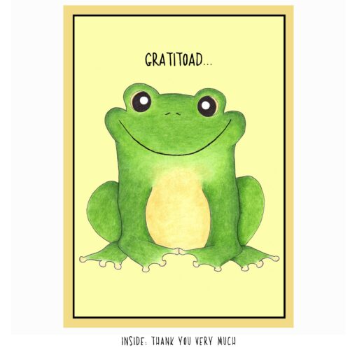 Gratitoad Funny Thank You Card