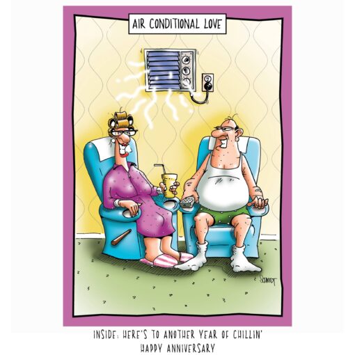 Air Conditional Love Funny Anniversary Card